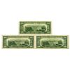 Image 2 : U.S. Federal Reserve Notes, $20, Series of 1950A, Issued Group of 3 Star Notes.