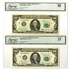 Image 1 : D.C., Federal Reserve Note, $100, Series of 1963 and Series of 1969, Star Note Banknote Pair.