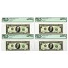 Image 1 : D.C., Federal Reserve Notes, $10, Series 1969B, Sequential Star Note Quartet.