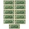 Image 2 : U. S. Federal Reserve Notes, $2, Series of 1976, Issued Group of 10 Different District Star Notes, .