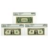Image 1 : VA., Federal Reserve Notes, $1, Series of 1977, Fr.# 1909-E, Error Note and Bookends, Sequential Tri