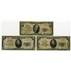 Image 1 : CA. MA. WI. Series of 1929 National Banknote Trio.