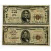 Image 1 : NY National City Bank of Troy and Union National Bank of Troy, $5, Series of 1929, Issued Banknote P