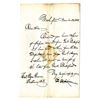 Image 1 : D.C., Francis Elias Spinner, November 23, 1868. 1 Page Hand Written Letter