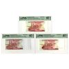 Image 1 : Canada & U.S., DuraNote, ND (ca.1980), Polymer Test Note Trio with Different Security Features