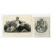 Image 1 : Spain. Banco De Espana, 1876 Issue Proof Vignette Pair, ND (1876).