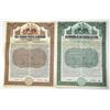 Image 1 : Cuba. Cuban Ports Co., 1911, Specimen Coupon Bond Pair.