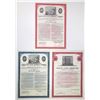 Image 1 : PR. Popular Center Corporation & PR Water Resources, 1966 to 1969,  Specimen Coupon Bond Trio.