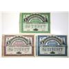 Image 1 : Ecuador. Banco Comercial y Agricola, ND (1890 to 1900s), Specimen Coupon Bond Trio.