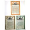 Image 1 : IL. Marshall Field & Co. 1925 Specimen Gold Coupon Bond Trio