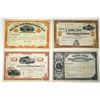 Image 1 : NV. State Line Gold Mining Co. 1881 and 1882 Stock Certificate Quartet