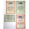 Image 1 : CO & UT. Colorado and Utah Railroads, 1898 to 1927, Specimen Coupon Bond Quartet.