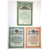 Image 1 : New York, Rochester Related Railroad Bonds, 1904 to 1909, Specimen Gold Coupon Bond Trio.