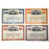 Image 1 : NY. Erie Railroad Co., 1903, Specimen Registered Gold Bond Quartet.