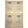 Image 1 : NY. Erie Railroad Co., ND (1945), Specimen Series F or G, 3 1/8% Registered Vertical Bond Quartet.