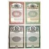 Image 1 : NY. Federal Light & Traction Co., 1913 and 1924, Specimen Gold Coupon Bond Quartet.