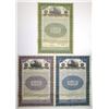 Image 1 : NY. Long Island Equipment Trust , 1922 to 1926, Specimen 5% Coupon Bond Trio, All Unlisted in CoxRai