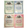 Image 1 : PA. Erie Railroad Equipment Trust, 1920 to 1929, Specimen Coupon Railroad Bond Quartet.