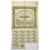 Image 1 : TX. Galveston, Houston & Henderson Rail Road Co., 1857. I/U Bond with Attached $40 Bearer Share Cert