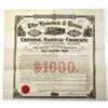 Image 1 : TX. Houston & Texas Central Railway Co. Waco & North Western Division, 1873 I/U Bond.