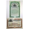 Image 1 : UT. Rio Grande Western Railway Co., 1899, Specimen (Coupon and Registered) Railroad Bond Pair.