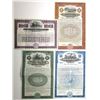 Image 1 : Utah, Canada, Oregon, Washington, & Wisconsin Railroad Specimen Bond Quartet, 1911-1928