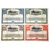Image 1 : WI. Northern Pacific Railway Co., 1922, Specimen 5% Series C Railroad Registered Bond Quartet.