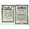 Image 1 : Cuba. Salamanca Sugar Co. and Central Cunagua, 1917 and 1923, Specimen Coupon Bond Pair.