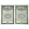 Image 1 : Cuba. Sugar Estates of Oriente, Inc., 1922, Specimen Coupon Bond Pair.