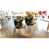 Image 2 : GROUP OF 10 BLACK STACKING LUNCH ROOM CHAIRS