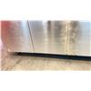 Image 4 : 74X44" ROLLING ISLAND WITH RECYCLE/GARBAGE DROPS. INC GARBAGE BINS BUT NO OTHER CONTENTS. LOCKABLE