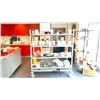 Image 1 : METRO RACK WITH PLASTIC SHELF COVERS NO CONTENTS 60X24" 5 SHELVES