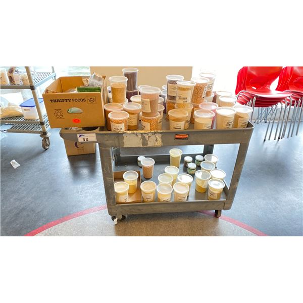 RUBBERMAID ROLLING CART 48X25" NO CONTENTS LOCATED IN SACHET 3
