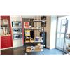 Image 1 : METAL METRO STYLE RACK ON WHEELS MADE BY ULINE 4 SHELVES 36X24" NO CONTENTS
