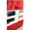Image 3 : IKEA 48X76" CABINET WITH GLOSS RED DOORS NO CONTENTS