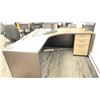 Image 2 : 66"X66" CORNER DESK WITH MOBILE DRAWER PEDESTAL NO CONTENTS