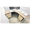 Image 2 : 66"X66" CORNER DESK WITH MOBILE DRAWER PEDESTAL NO CONTENTS