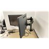 Image 2 : PAIR OF MONITORS WITH STAND. LENOVO 21", DELL 20"