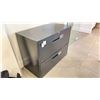 Image 2 : 2 DRAWER BLACK METAL FILE CABINET