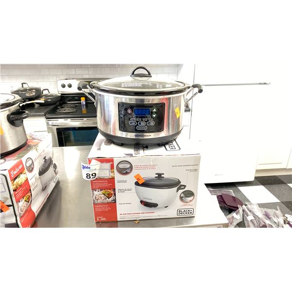 RICE COOKER AND CROCK POT