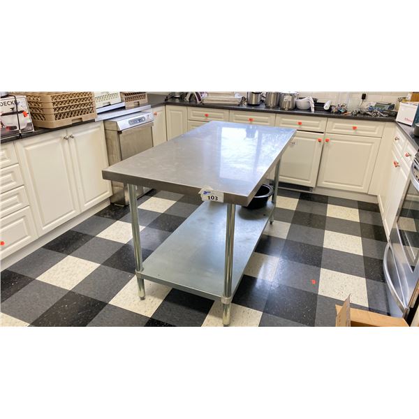 60X30" STAINLESS PREP TABLE NO CONTENTS