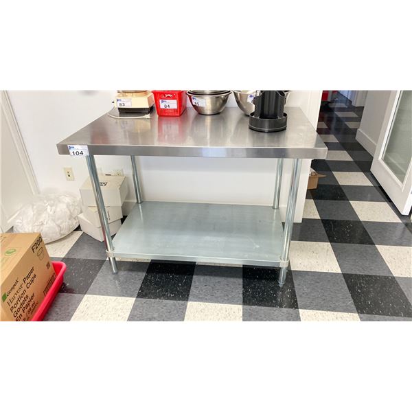 48X30" STAINLESS PREP TABLE NOT CONTENTS