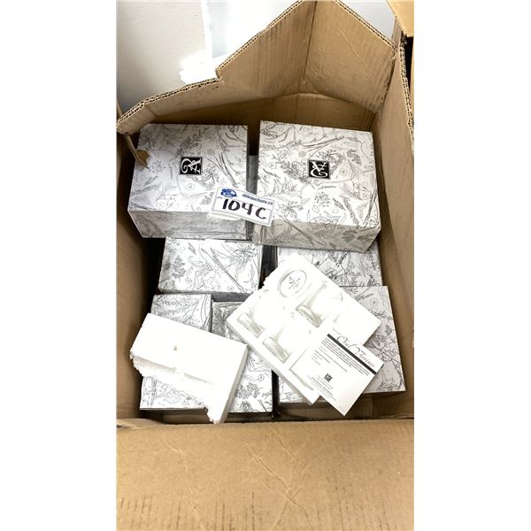 BOX OF MINI TUREEN GLASSES 11 BOXES X 6 PER BOX