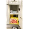 Image 9 : CONTENTS OF SAFETY ROOM. LARGE AND CURRENT ASST. INC MEDICAL BED, TWO MEDICAL CHAIRS, 5X6 PER CASE