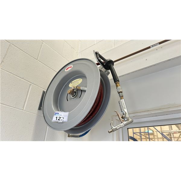 AIR HOSE REEL-MUST BE REMOVED FROM WALL