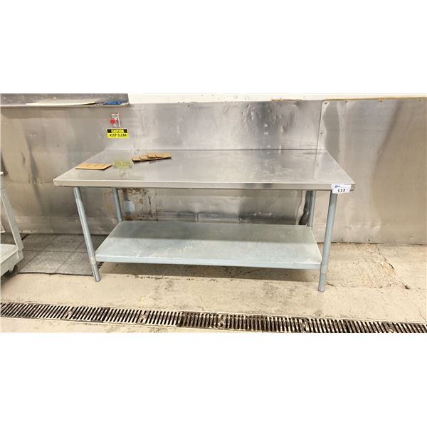 6'X30" STAINLESS PREP TABLE NO CONTENTS