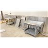 Image 2 : 7 ALUMINUM CUSTOM BOTTLE FILLING TRAYS-COMES WITH 2 RUBBERMAID CARTS. VARIOUS SIZES