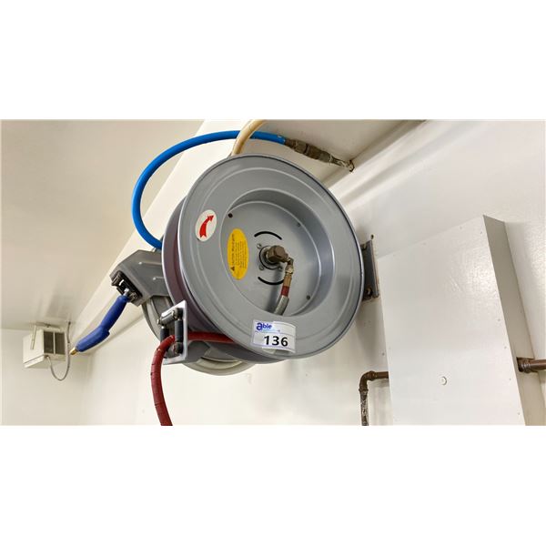AIR HOSE REEL-MUST BE REMOVED FROM WALL