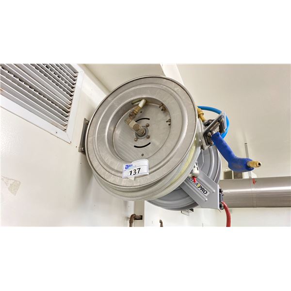 WATER HOSE REEL MUST BE REMOVED FROM THE WALL