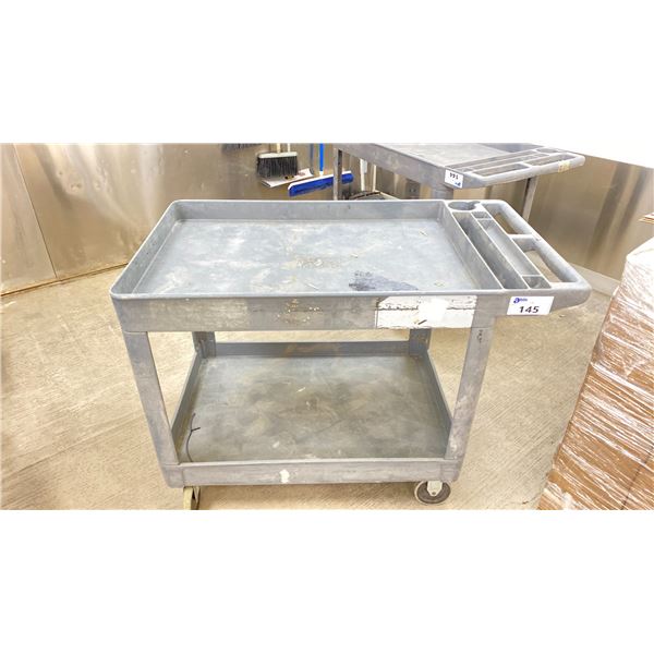 RUBBERMAID ROLLING CART NO CONTENTS LOCATED IN LINE 2 ROOM